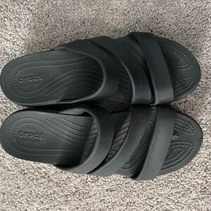 Crocs Dual Comfort Black Sandals